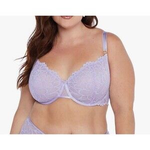 Savage X Savage Not Sorry Unlined Lace Balconette Bra Size 40DDD New With Tags